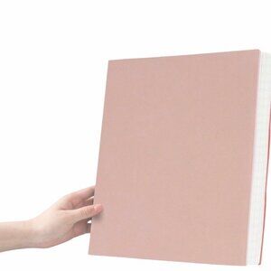 A4 Cornell Study Notebook Pink Cue & Summary Columns Journal Office Accessories